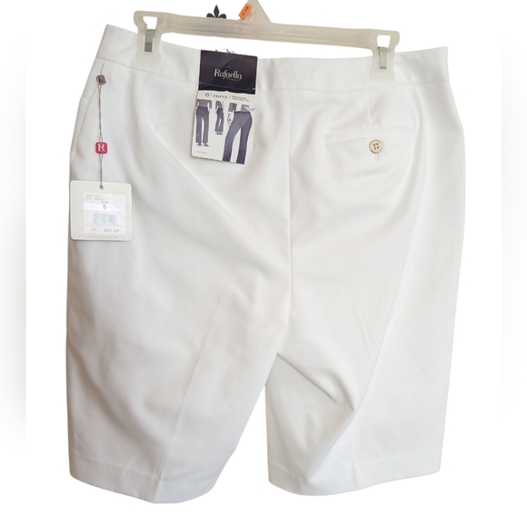 Rafaella White Burmuda Shorts Womens Size 6 - Picture 2 of 5